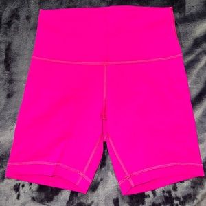 Lulu lemon pink biker shorts. Size 4